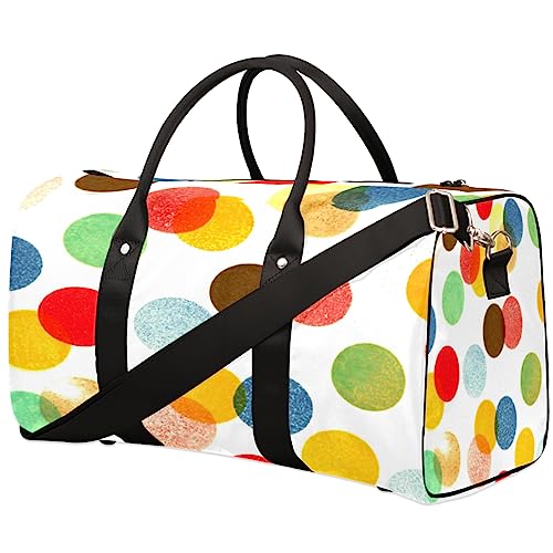 Polka Dots Muster Reisetasche, Weekender Taschen für Frauen Reisen, Turnbeutel, Handgepäck Taschen für Flugzeuge, Duffle Bag für Männer Reisen, Weekender Tasche, Punktemuster von Tavisto