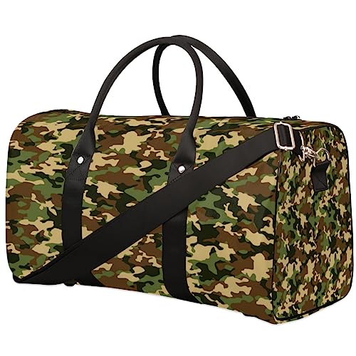 Pretty Camouflage Reisetasche, Weekender Taschen für Frauen Reisen, Turnbeutel, Handgepäck Taschen für Flugzeuge, Duffle Bag für Männer Reisen, Weekender Tasche, Pretty Camouflage von Tavisto