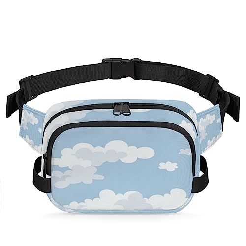 Tavisto Cartoon Clouds Durable Waterproof Fanny Pack with Double Zipper Closure - Organize Your Essentials with Ease - Lightweight and Comfortable for Men and Women, Mehrfarbig von Tavisto