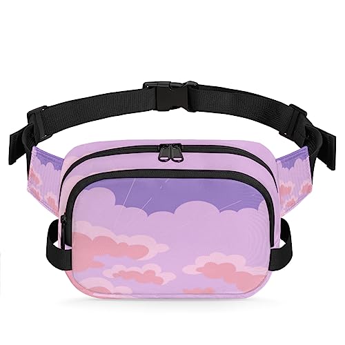 Tavisto Cartoon Sunrise Sky Durable Waterproof Fanny Pack with Double Zipper Closure - Organize Your Essentials with Ease - Lightweight and Comfortable for Men and Women, Mehrfarbig von Tavisto