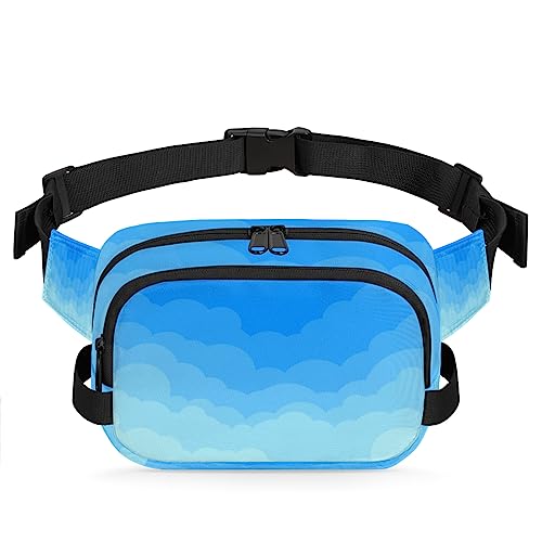 Tavisto Gradual Cloud Cover Durable Waterproof Fanny Pack with Double Zipper Closure - Organize Your Essentials with Ease - Lightweight and Comfortable for Men and Women, Mehrfarbig von Tavisto