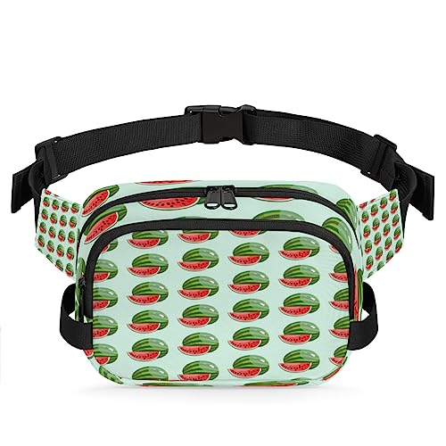 Tavisto Juicy Cartoon Wassermelonen Durable Waterproof Fanny Pack with Double Zipper Closure - Organize Your Essentials with Ease - Lightweight and Comfortable for Men and Women, Mehrfarbig von Tavisto