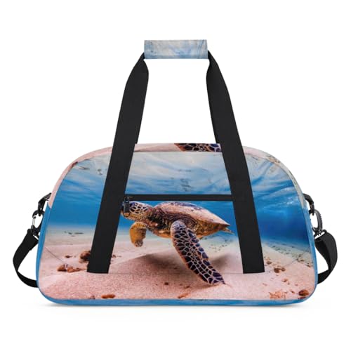 Tavisto Ocean Animal Sea Turtles Personalisierte Balletttasche für Frauen, individueller Name, geräumiger Turnbeutel mit persönlicher Note, verbessert Ihr Tanz-, Fitness- und Trainingserlebnis von Tavisto