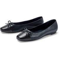 Leder-Ballerinas, navy von Tchibo