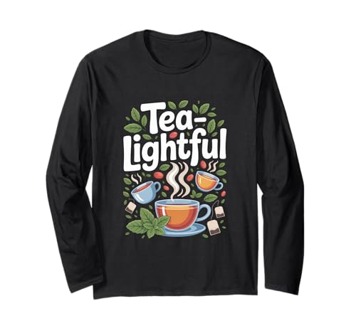 Teelichter, gemütliches Brau-Enthusiasten-Design Langarmshirt Teelichter, gemütliches Brau-Enthusiasten-Design Langarmshirt von Tea Enthusiasts Delightful Herbal Brew