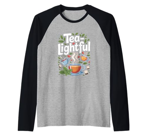 Teelichter, gemütliches Brau-Enthusiasten-Design Raglan Teelichter, gemütliches Brau-Enthusiasten-Design Raglan von Tea Enthusiasts Delightful Herbal Brew