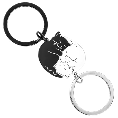 Teaaha Katzen Paar Schlüsselanhänger, Paare Pärchen Schlüsselanhänger Puzzle Katze Schlüsselbund Paare passende Geschenke Schlüsselanhänger für Valentines Day Jahrestag Geburtstag Hochzeit Jahrestag Teaaha Katzen Paar Schlüsselanhänger, Paare Pärchen Schlüsselanhänger Puzzle Katze Schlüsselbund Paare passende Geschenke Schlüsselanhänger für Valentines Day Jahrestag Geburtstag Hochzeit Jahrestag von Teaaha