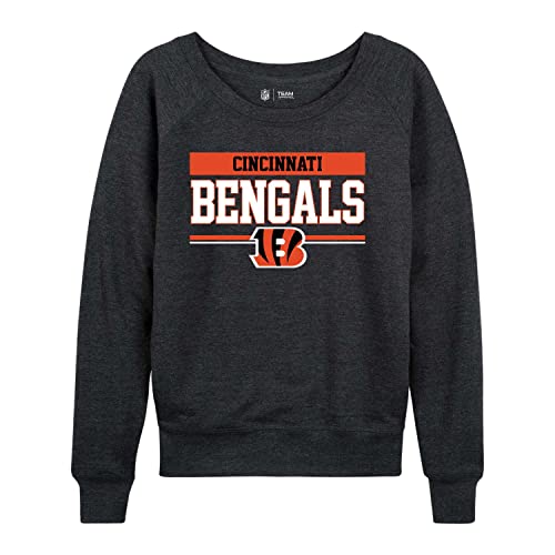 NFL Damen Fußballbekleidung mit Rundhalsausschnitt, leicht, Raglan-Ärmel, Rundhalsausschnitt von Team Fan Apparel