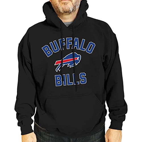 Team Fan Apparel NFL Gameday Erwachsene Kapuzen-Sweatshirt, Pro Fußball Fleece Hoodie Pullover Sweatshirt von Team Fan Apparel