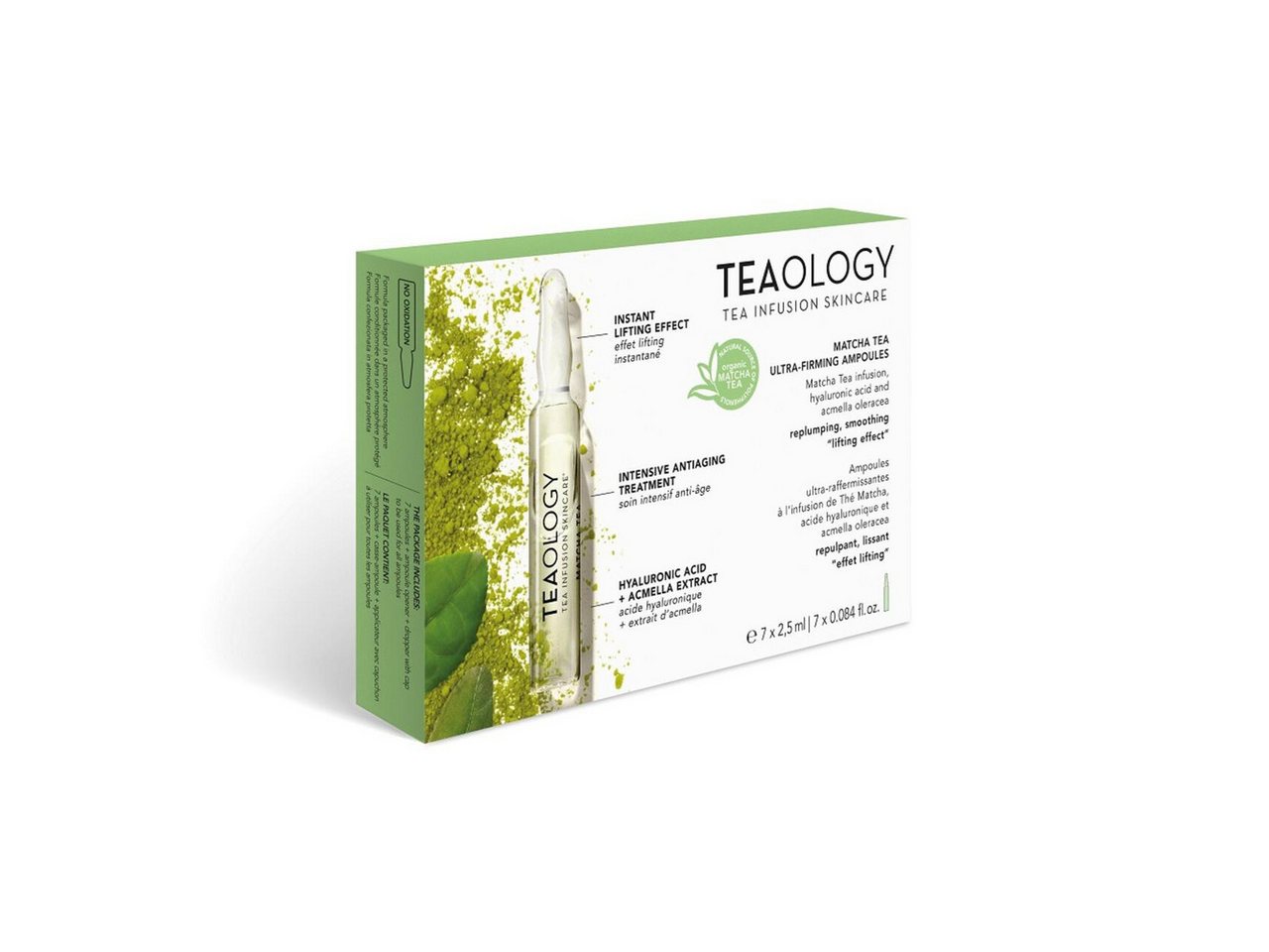 Teaology Gesichtspflege Matcha Tea Ultra-Firming Ampoules Gesichtsfluid 7 x 2,5ml von Teaology