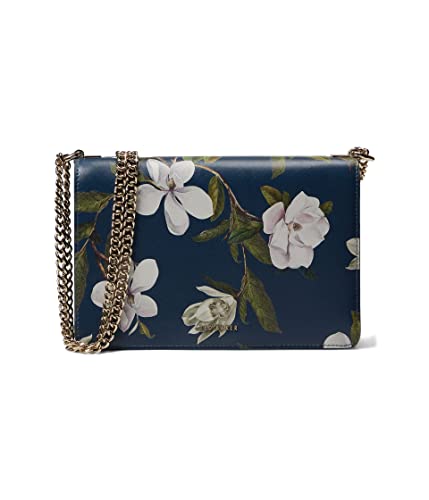 Ted Baker Damen Jorjen JORJEL Bedruckte Magnolie Tasche mit Ösen, Dunkelblau von Ted Baker