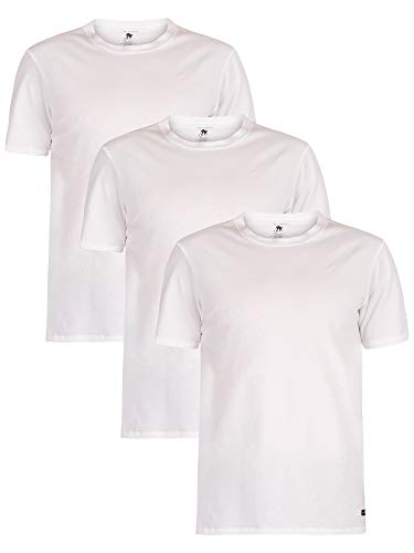 Ted Baker Herren 3er-Pack atmungsaktive Baumwolle Rundhals-T-Shirt - Weiß - L von Ted Baker