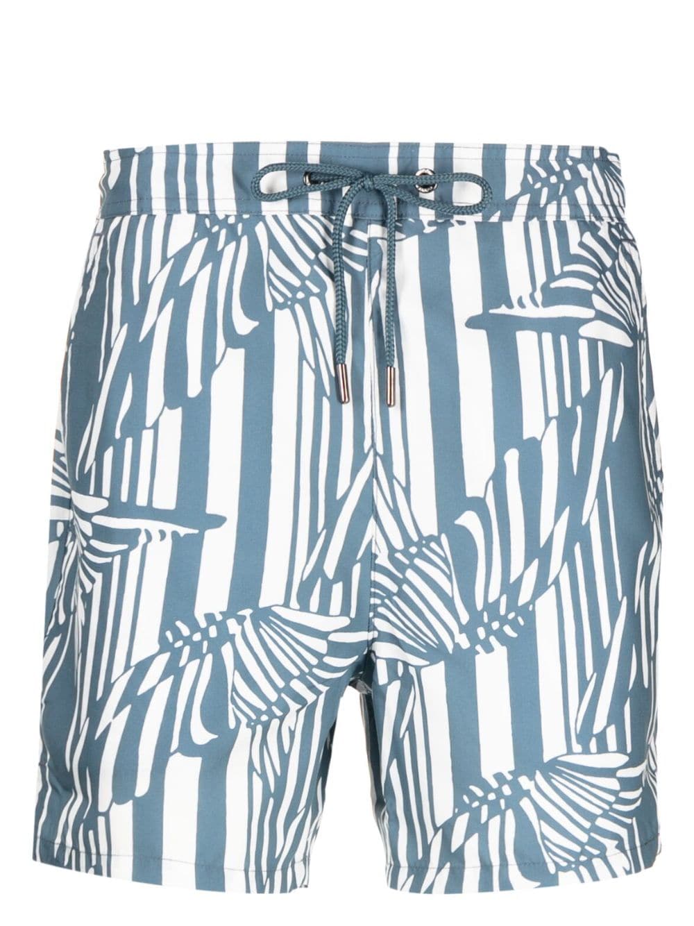 Ted Baker Peaty Badeshorts mit Print - Grün von Ted Baker