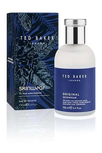 Ted Baker Skinwear EDT, Holzig-männlicher Duft, Zitrische Limette, Bergamotte und Zitronen-Top-Noten mit Sandelholz, Amber und Zedernholz-Basisnoten, 100ml von Ted Baker