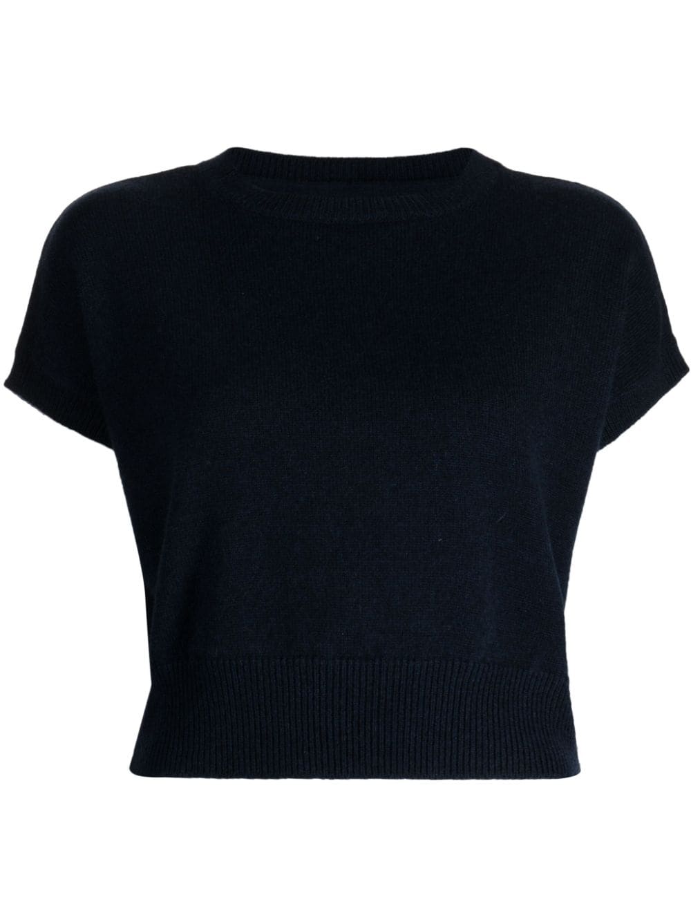 Teddy Cashmere Genova Cropped-Oberteil aus Kaschmir - Blau von Teddy Cashmere