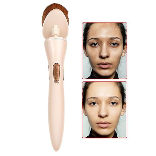 Elektrischer Pinsel für Make-up, 360 Grad drehbarer tragbarer Kosmetikpinsel, Foundation-Pinsel für perfektes Verblenden, Konturieren, Geschenk für Frauen, Ehefrau, Freundin Tedious von Tedious