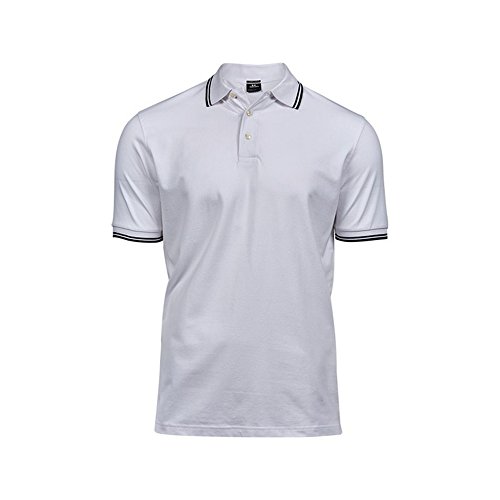 Herren Luxury Stripe Stretch Polo von Tee Jays