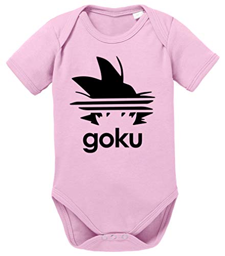 Adi Goku Dragon Son Baby Ball Strampler Bio Baumwolle Body Jungen & Mädchen 0-12 Monate, Größe:62/2-3 Monate, Farbe:Rosa Adi Goku Dragon Son Baby Ball Strampler Bio Baumwolle Body Jungen & Mädchen 0-12 Monate, Größe:62/2-3 Monate, Farbe:Rosa von Tee Kiki