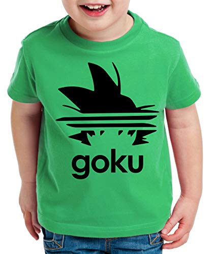 Adi Goku Kinder T-Shirt Son Dragon Master Ball Vegeta Turtle Roshi Db, Kinder T-Shirt Größe:98-104 (3-4 Jahre), Kinder Farben:Grün von Tee Kiki