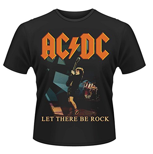 ACDC Let There Be Rock Angus Young Bon Scott offiziell Männer T-Shirt Herren (X-Large) von Tee Shack