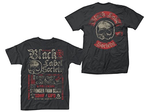 Black Label Society Stronger Than Death Rock offiziell Männer T-Shirt Herren (Large) von Tee Shack