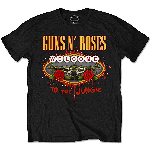 Guns n Roses Welcome to The Jungle Axl Rose offiziell Männer T-Shirt Herren (XX-Large) von Tee Shack
