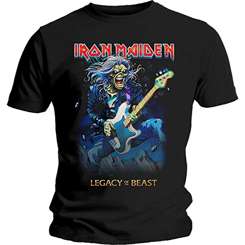 Iron Maiden Eddie Legacy of The Beast Tour offiziell Männer T-Shirt Herren (Large) von Tee Shack