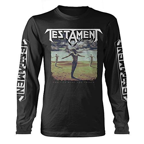 Longsleeve Testament Practice What You Preach offiziell Männer T-Shirt Herren (Large) von Tee Shack