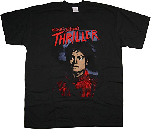 Michael Jackson Thriller King of Pop offiziell Männer T-Shirt Herren (XX-Large) von Tee Shack