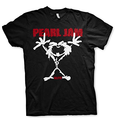 Pearl Jam Ten Logo Eddie Vedder Rock offiziell Männer T-Shirt Herren (Large) von Tee Shack