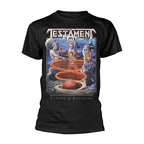 Testament Titans of Creation offiziell Männer T-Shirt Herren (Small) von Tee Shack