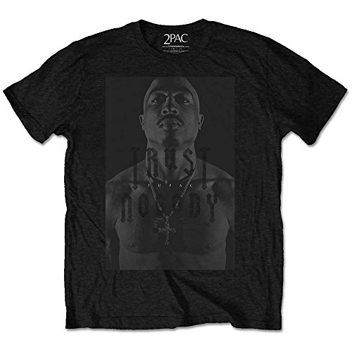 Tupac Shakur 2PAC Trust Nobody Rap offiziell Männer T-Shirt Herren (X-Large) von Tee Shack