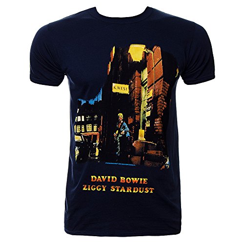 Ziggy Stardust Album Cover David Bowie Rock offiziell Männer T-Shirt Herren (X-Large) von Tee Shack