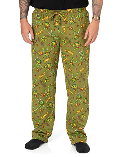 TEENAGE MUTANT NINJA Turtles Mens Lounge Hosen TMNT Green PJs Hosen XL von TEENAGE MUTANT NINJA