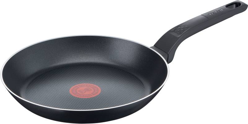 Tefal Bratpfanne "Tefal Easy Cook & Clean Pfanne, Mühelose Reinigung, Antihaftversiegelung, Thermo-Signal Temperaturanzeiger, Diffusion Pfannenboden, Gleichmäßige Wärmeverteilung, Gesundes Kochen, Sicheres Kochgeschirr", Aluminium, (1tlg.), Titanium von Tefal