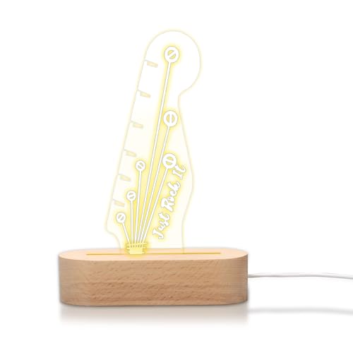 Tefola Guitar Pick Ständer Atmosphäre Nachtlicht, Acryl LED Gitarrenpickelhalter, mit Holzbasis und USB -Kabel, Geschenk für Gitarristen, Musiker, Gitarrenliebhaber Tefola Guitar Pick Ständer Atmosphäre Nachtlicht, Acryl LED Gitarrenpickelhalter, mit Holzbasis und USB -Kabel, Geschenk für Gitarristen, Musiker, Gitarrenliebhaber von Tefola