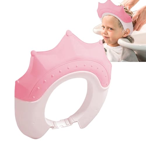 Baby-Duschhauben-Schild – Duschhaube für Kinder, Schirmmütze für Augen- und Ohrenschutz, niedlicher Badehut-Schild in Kronenform zum Haarewaschen in der Badewanne oder Dusche von Teksome