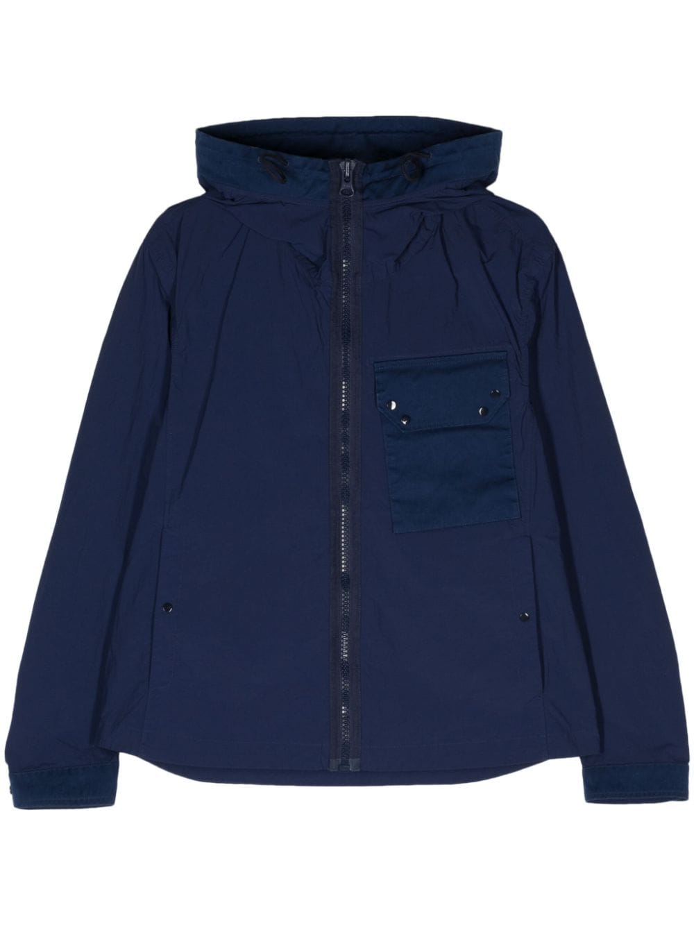 Ten C Mid Layer Kapuzenjacke - Blau von Ten C