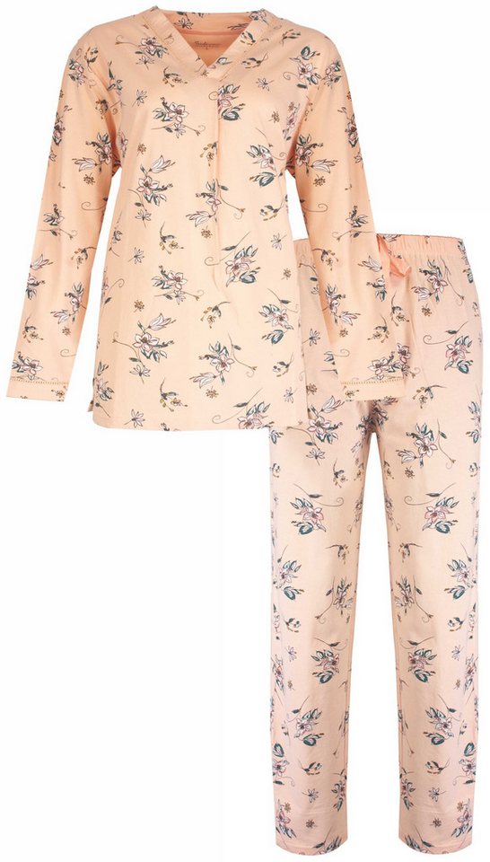 Tenderness Schlafanzug Damen Pyjama (2 tlg) Baumwolle von Tenderness