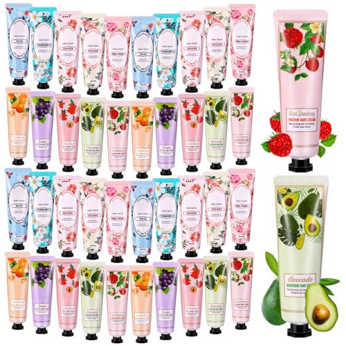 40 Pack Handcreme Set, Mini Handcreme Damen Geschenkset, Trockene Rissige Hände Fuß Feuchtigkeitscreme für den Winter, Körpercreme Geschenkset für Muttertag Weihnachten Geburtstagsgeschenke 40 Pack Handcreme Set, Mini Handcreme Damen Geschenkset, Trockene Rissige Hände Fuß Feuchtigkeitscreme für den Winter, Körpercreme Geschenkset für Muttertag Weihnachten Geburtstagsgeschenke von Tenuiskft