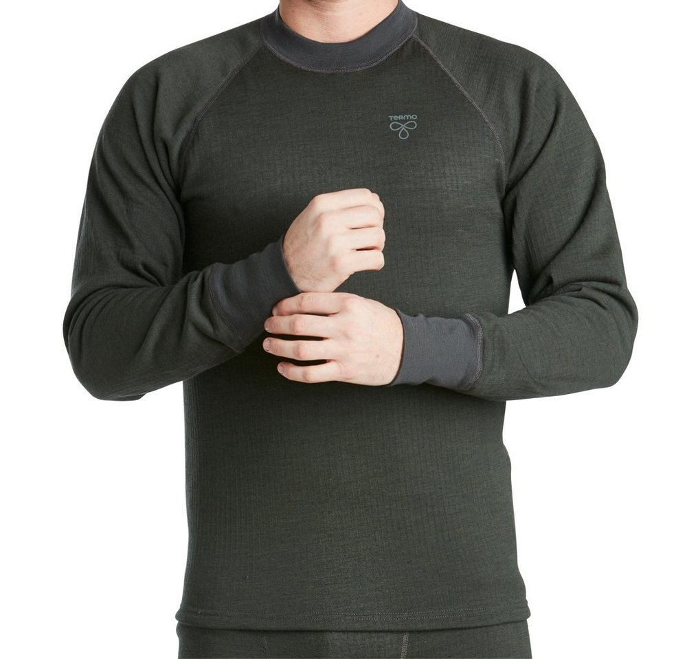 Termozeta Funktionsshirt TERMO - Wool Original 2.0 Jumper- Merino Herren Longshirt - grau von Termozeta