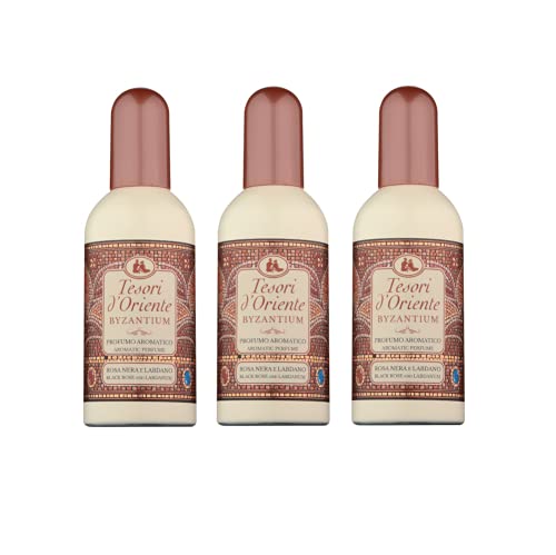 3x Tesori d'Oriente EDT Byzantium Rosa Nera e Labdano Parfüm Schwarze Rose und Labdanum 100ml Eau de Toilette von Tesori d'Oriente