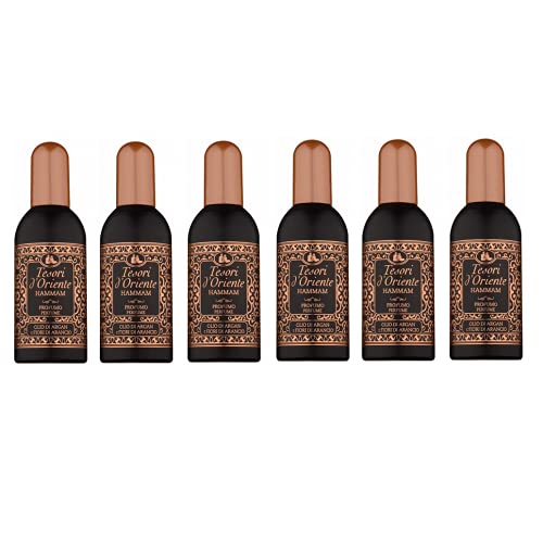 6x Tesori d'Oriente EDT Hammam Olio di Argan e Fiori di Arancio Parfüm Arganöl und Orangenblüten 100ml Eau de Toilette von Tesori d'Oriente