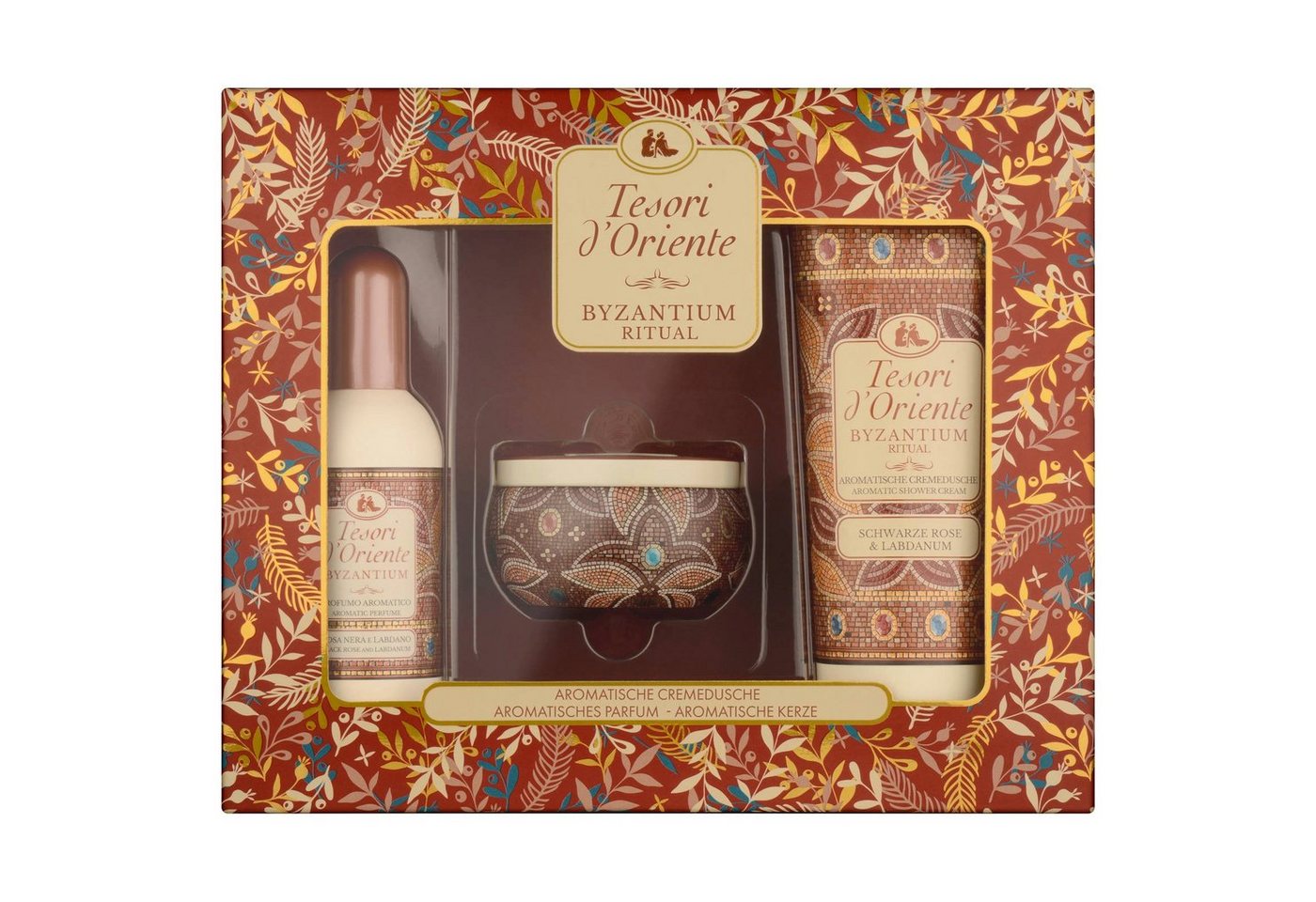 Tesori d´Oriente Duft-Set Geschenkset Byzantium Cremedusche Eau de Toilette Duftkerze von Tesori d´Oriente