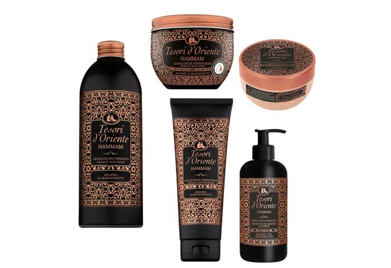 Tesori d´Oriente Pflege-Set TESORI D'ORIENTE Wellness Ritual Hammam Set mit Peeling & Flüssigseife Spar-Set von Tesori d´Oriente