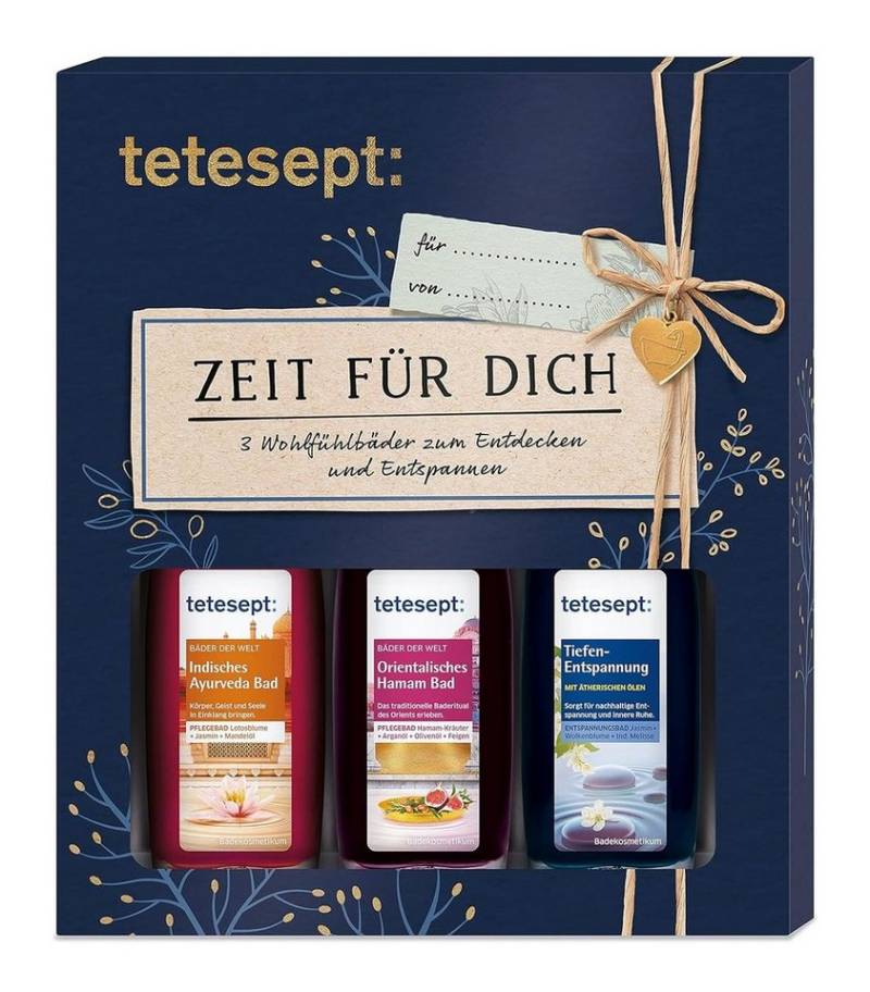 Tetesept Badezusatz Geschenkset Zeit für Dich - Badezusätze Entspannungsbad 3X20 ml von Tetesept