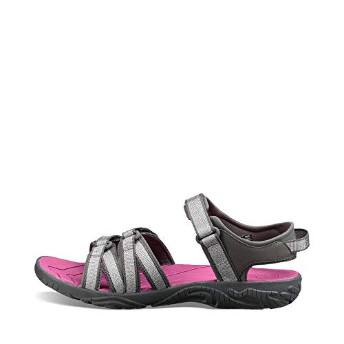 Teva Damen Tirra Kids Sandalen, Silber Silver Magenta Smgn, 40 EU von Teva