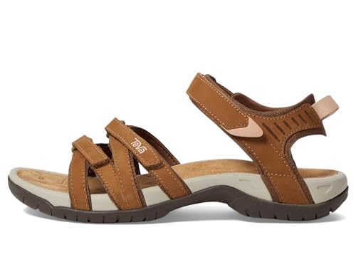 Teva Damen Tirra Leather Womens Sandale, Honey Brown, 38 EU von Teva