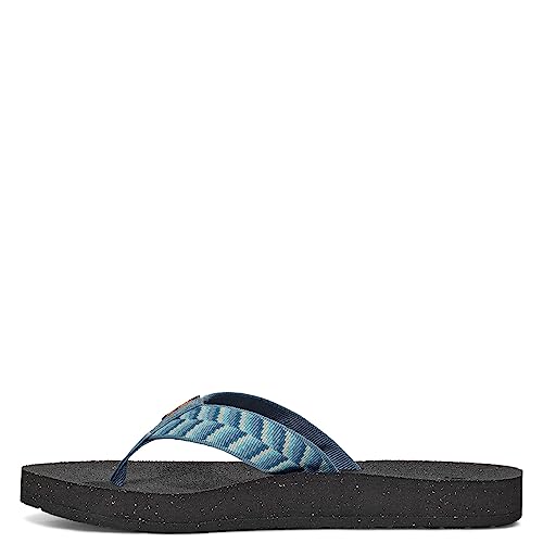 Teva Damen Umklappen Sandale, Retro Geometrisch Blau, 39 EU von Teva