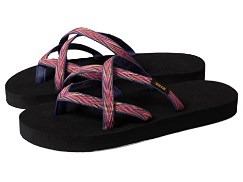 Teva Mädchen OlowahuSandale, Palms Indigo/Rose Violet, Kind, EU 26 von Teva